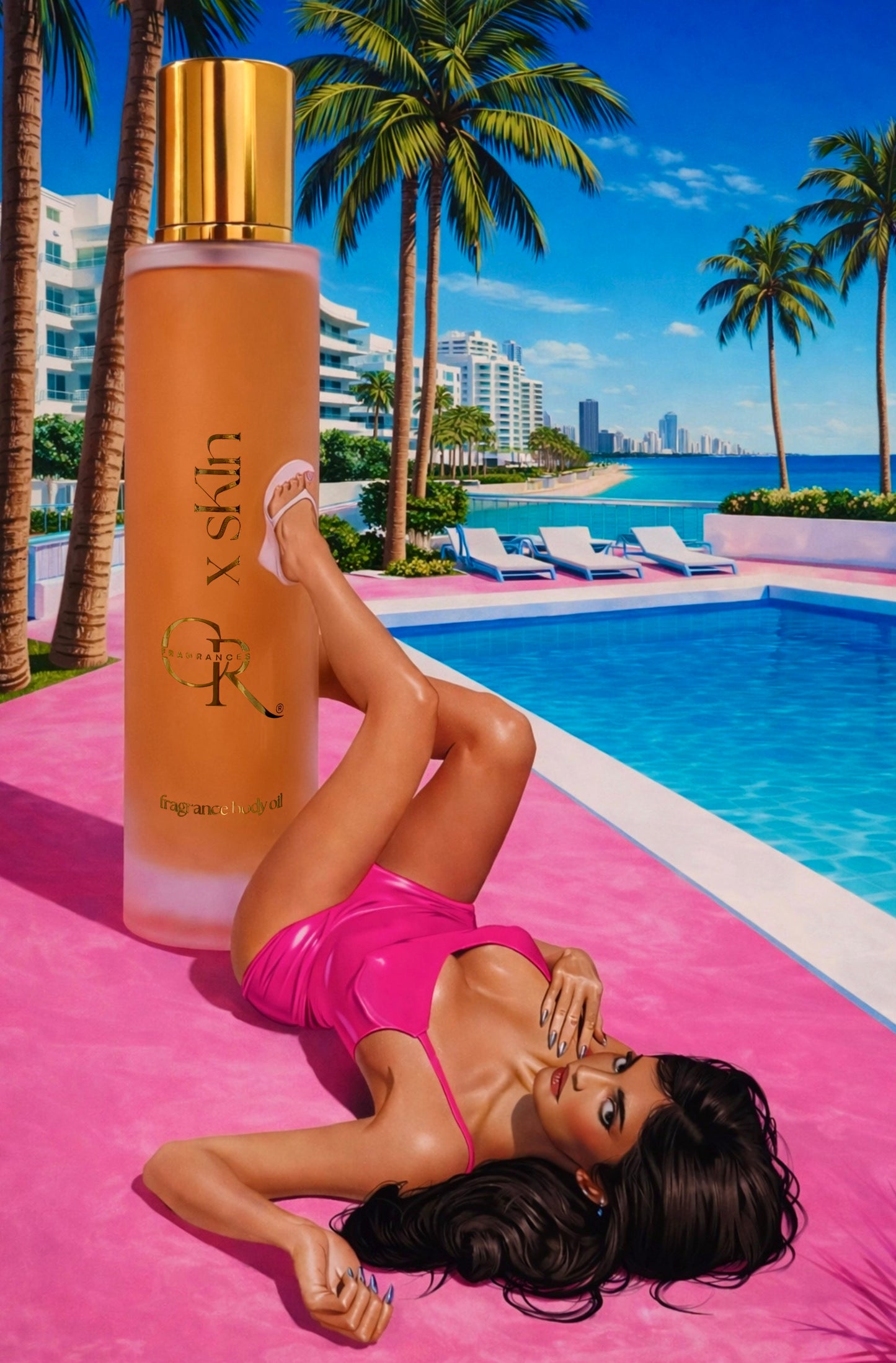sKIn x miami city rhythm | fragrance body oil